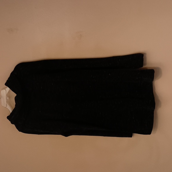 EUC Merona cowl neck black and white heathered long sleeve tunic top sz XXL - Picture 4 of 5